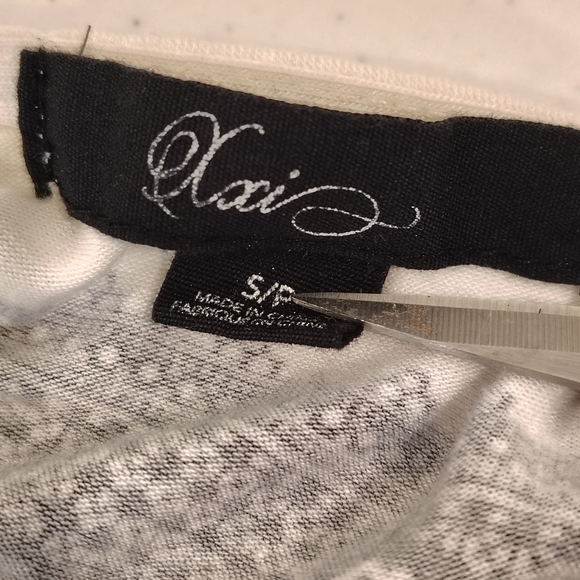 XXI FOREVER 21 DRESS/ TUNIC Womens S/P Black White PAISLEY Floral Art Y2K 90S - Picture 4 of 7